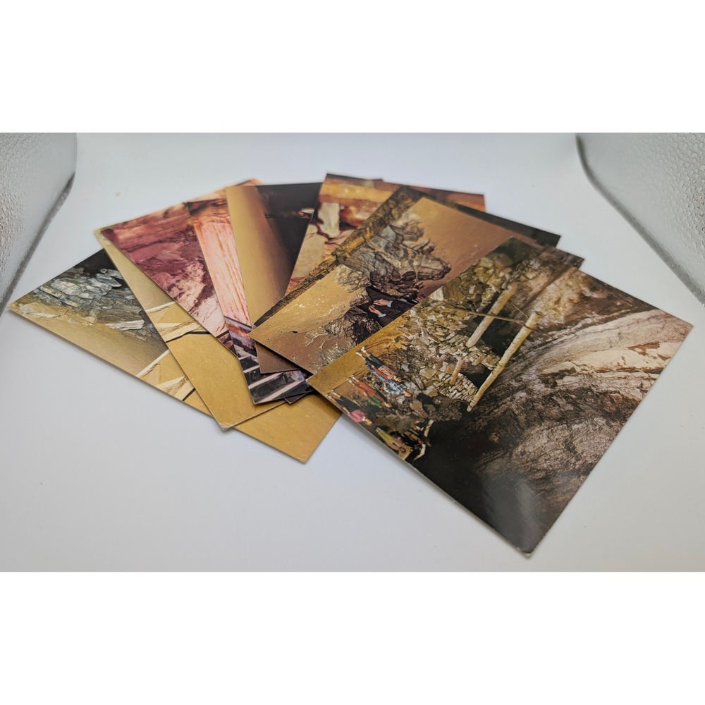 Vintage Mammoth Cave National Park Postcards Set of 6 Mirro-Krome H.S. Crocker
